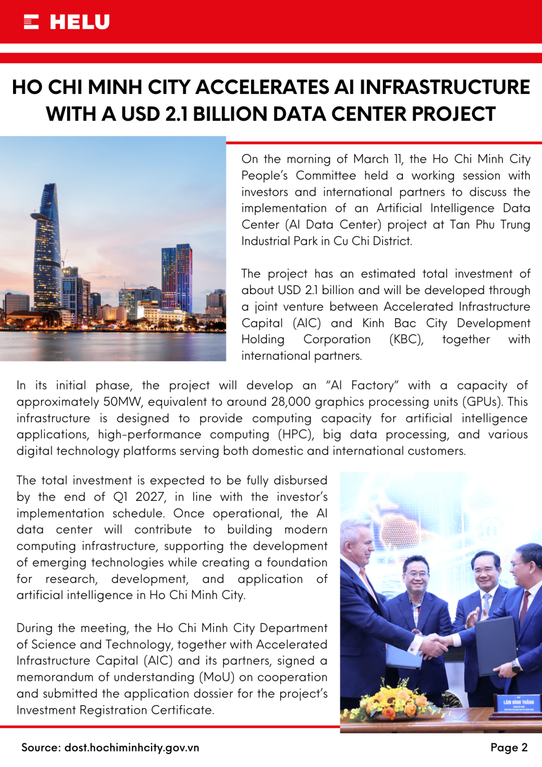 HELU News in Quarter 1/2026 about BAS