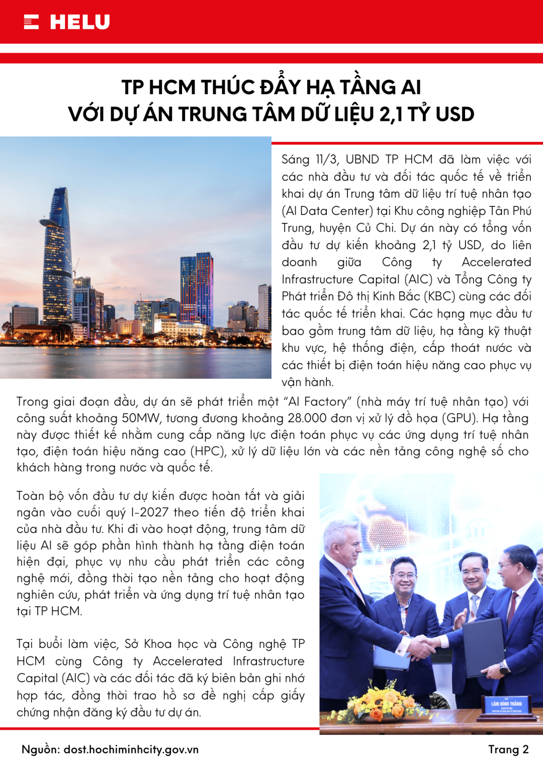 Bản tin HELU quý 1/2026 ngành tự động hóa tòa nhà