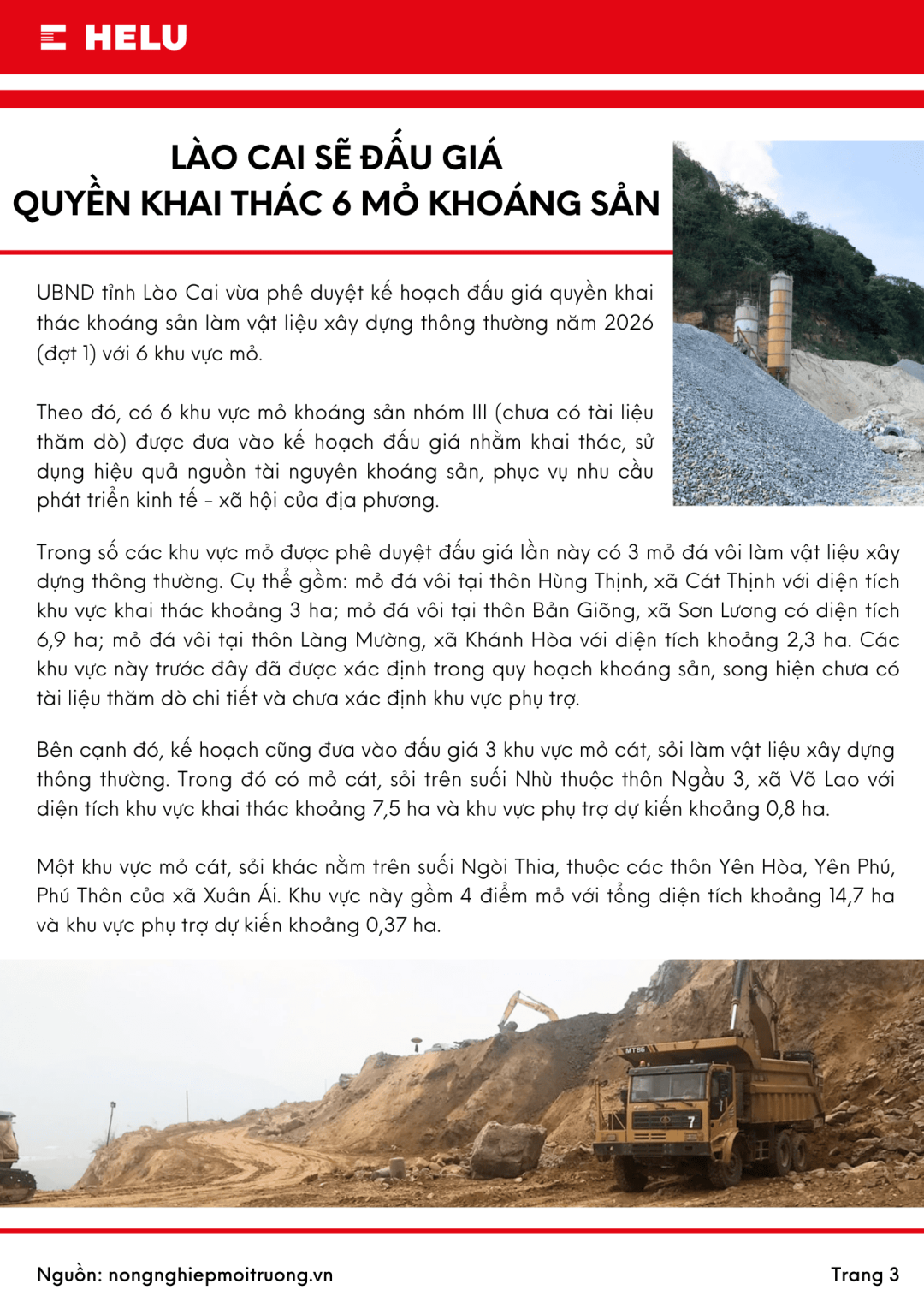 Bản tin HELU quý 1/2026 ngành công nghiệp nặng