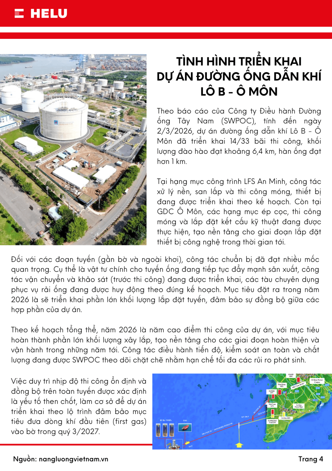 Bản tin HELU quý 1/2026 ngành dầu khí