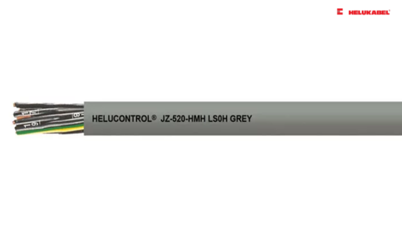 Cáp không chứa halogen HELUCONTROL® JZ-520-HMH LS0H GREY