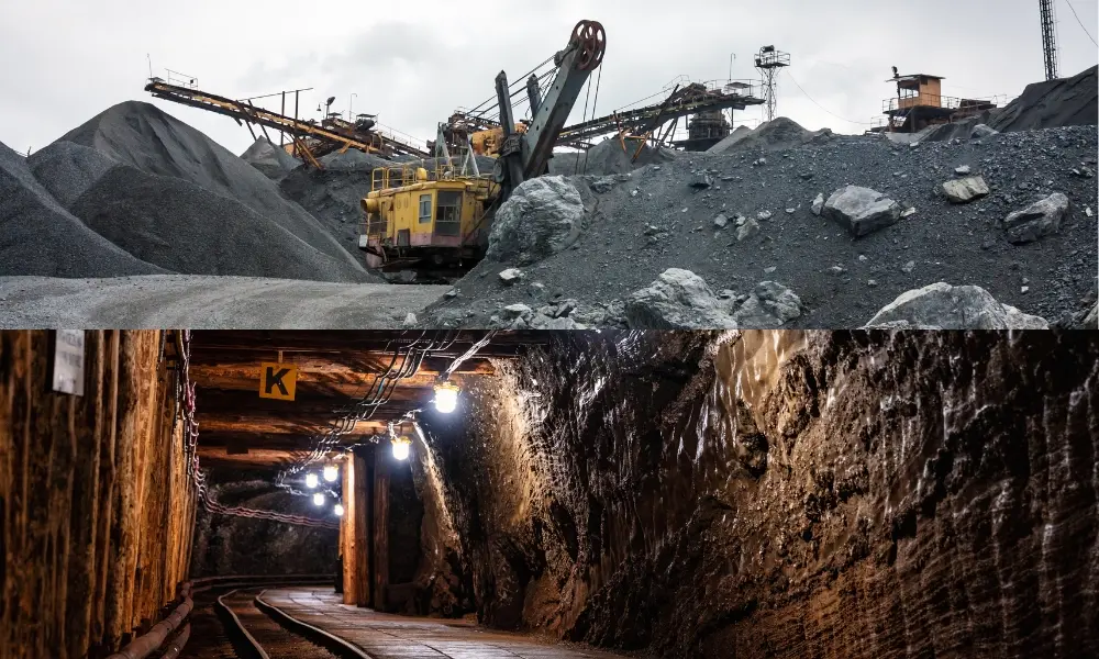 Khai thác lộ thiên và khai thác hầm lò trong ngành khai khoáng là gì?