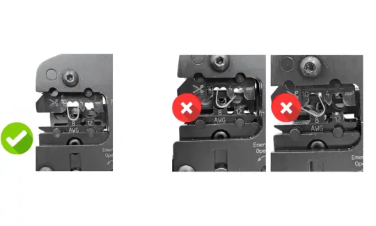 Improper crimping is one of the causes of gaps at connection points