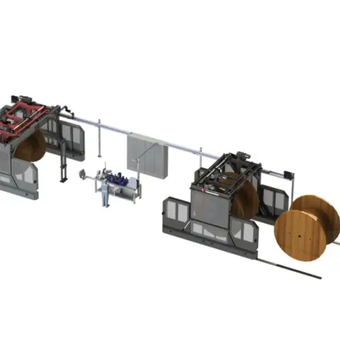 5. Dây chuyền quấn cáp cho drum cáp nặng