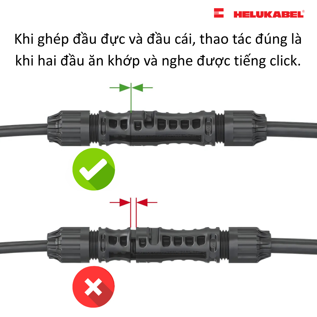 Nên và không nên khi lắp đặt đầu nối cáp MC4-Evo 2A 2