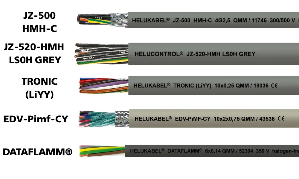 Một số loại cáp điều khiển chống cháy tuân thủ CPR của HELUKABEL
