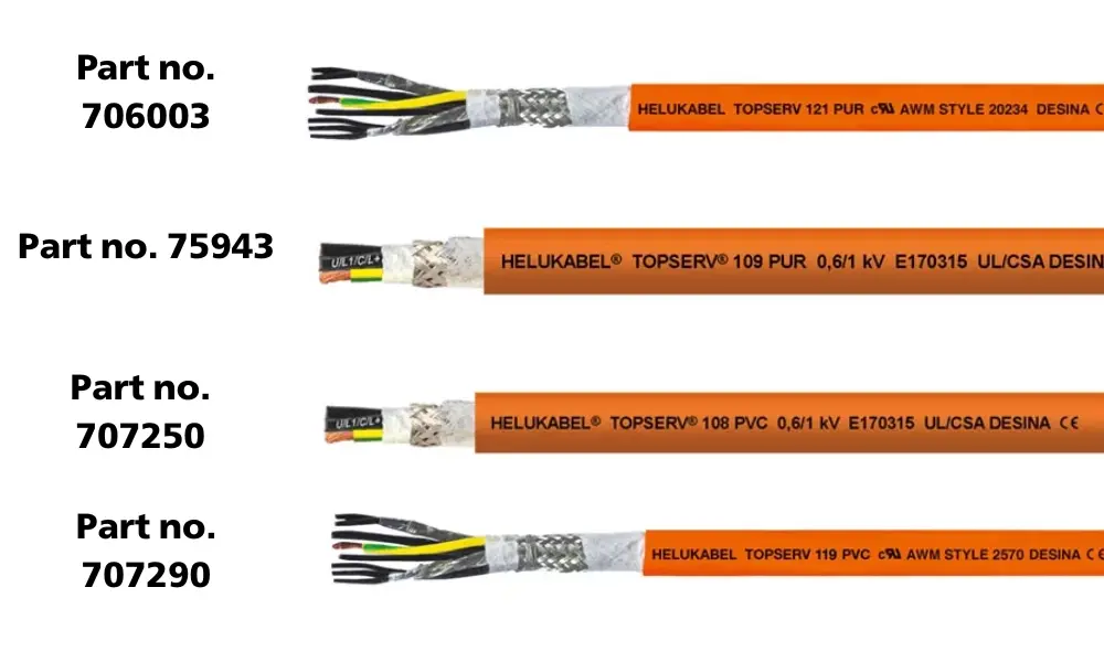 Một số dòng cáp servo & feedback của HELUKABEL