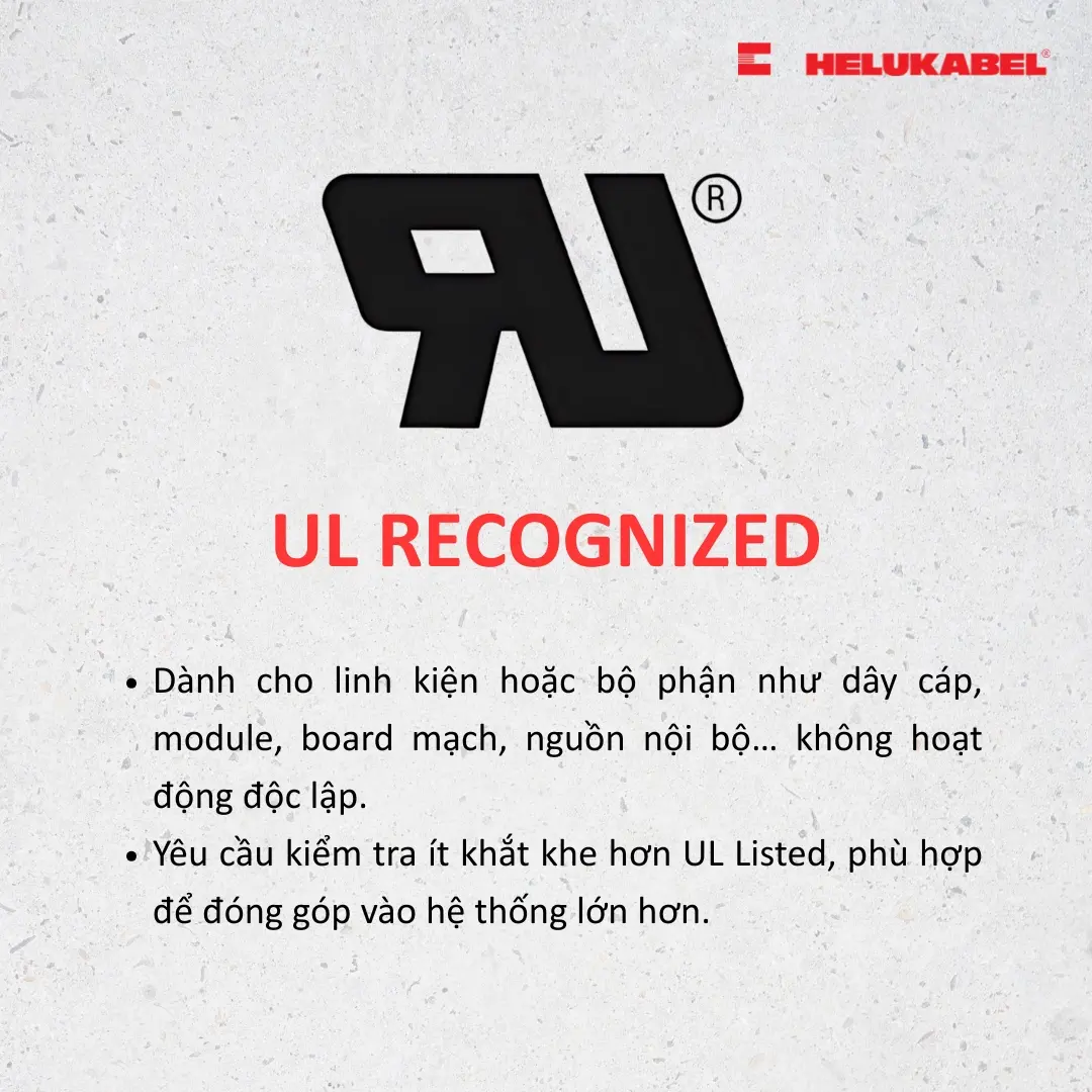 Nhãn UL Recognized 