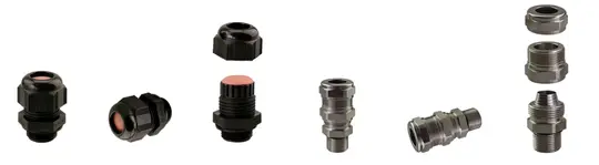 Một số sản phẩm ốc siết cáp chống nổ nhựa và đồng của HELUKABEL