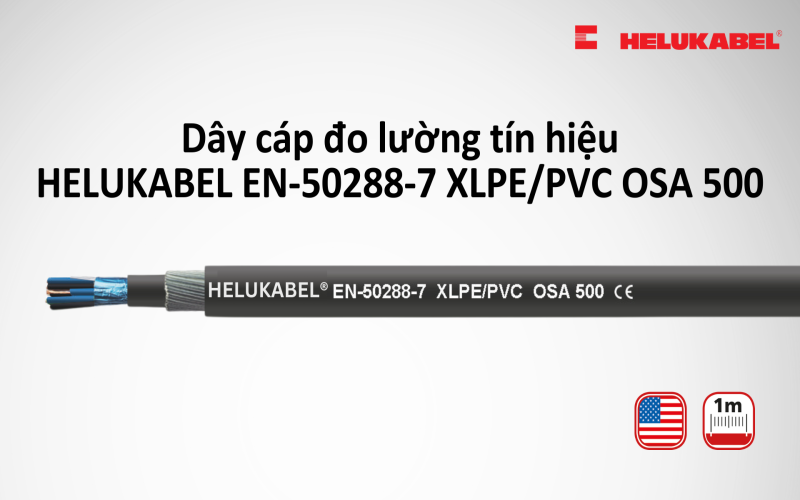 Dây cáp đo lường tín hiệu HELUKABEL EN-50288-7 XLPE/PVC OSA 500