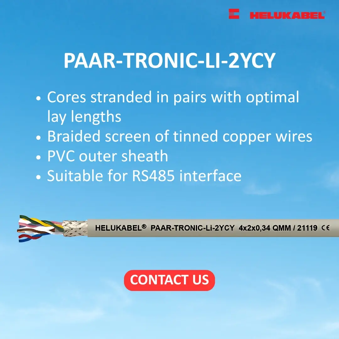 PAAR-TRONIC-LI-2YCY RS485 cable