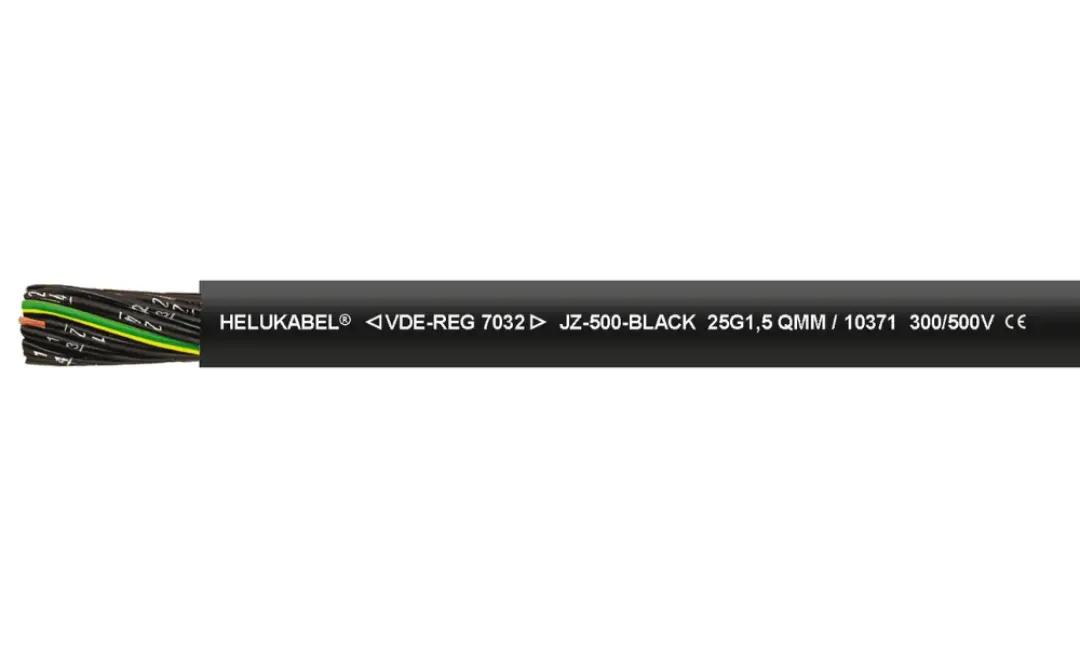 JZ-500-BLACK control cables are produced by HELUKABEL.