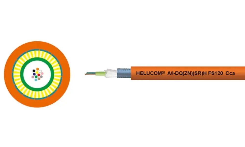 Dây cáp quang HELUCOM® FS120 A/I-DQ(ZN)(SR)H là dòng sản phẩm nổi trội tại HELUKABEL.