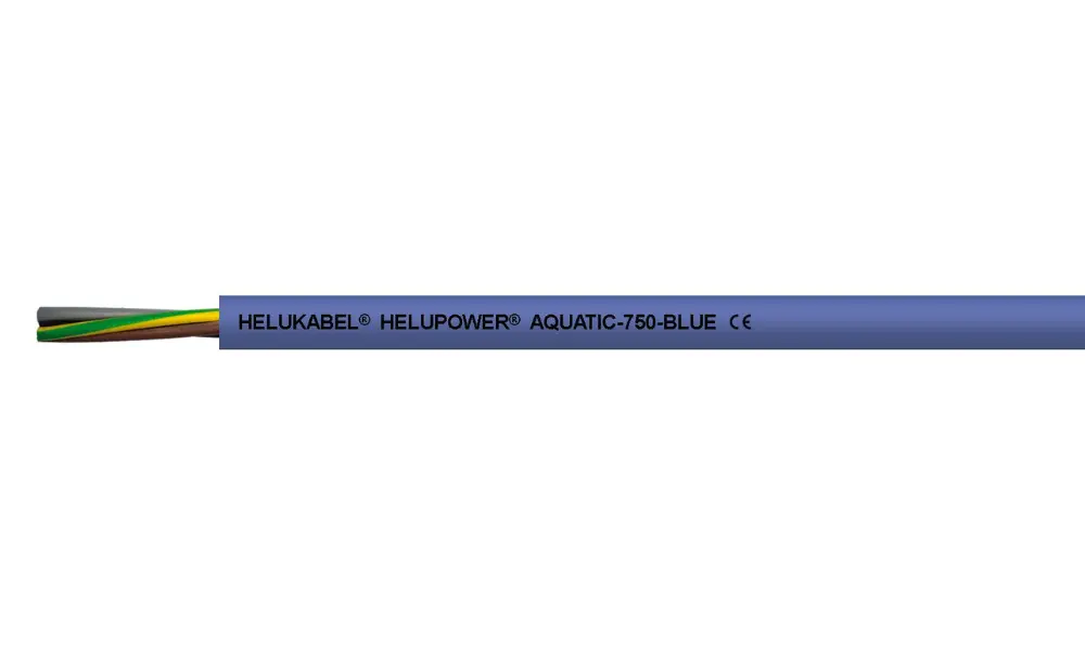 Dây cáp HELUPOWER® AQUATIC-750-BLUE cho máy bơm chìm ở độ sâu đến 600 mét