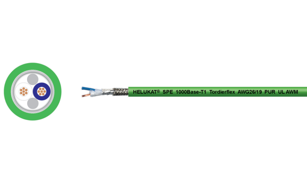 HELUKAT® SPE Type R 1000BASE-T1 SF/UTP PUR ROBOTIC Cable Series