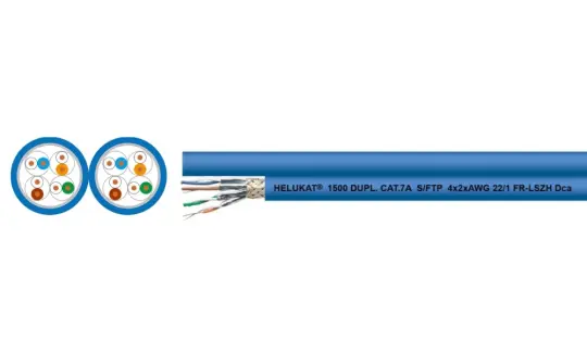 HELUKAT® 1500LAN CAT.7A S/FTP DUPLEX FRNC STATIC cable