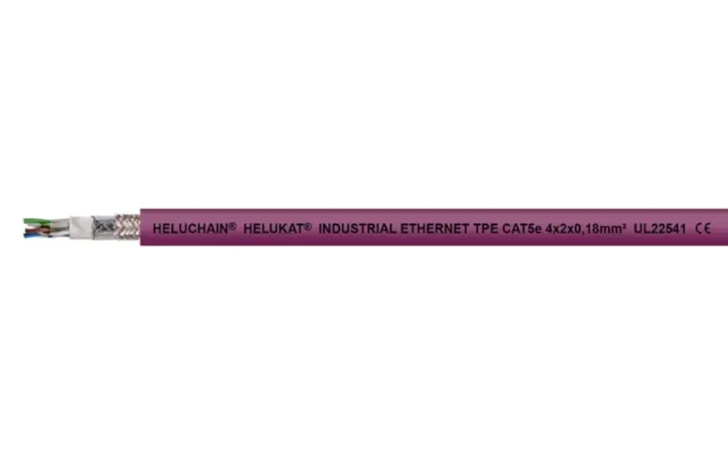 Cáp ethernet HELUCHAIN® HELUKAT® 100S CAT.5e 4P SF/UTP TPE