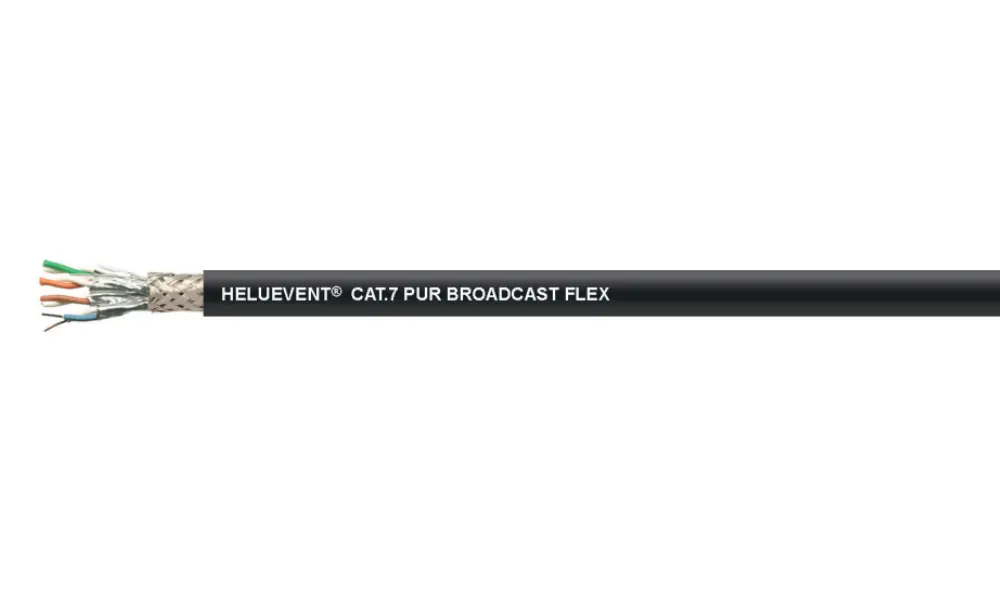 HELUEVENT® CAT.7 S/FTP PUR BROADCAST FLEX