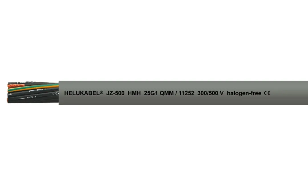 JZ-500 HMH control cables: Halogen-free, flame-retardant & low-smoke.