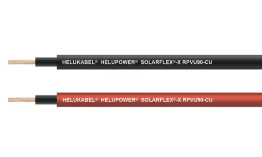 Dây DC HELUPOWER® SOLARFLEX®-X RPVU90-CU với điện áp danh định lên đến 2000V