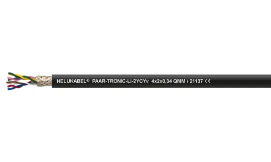 Dây cáp dữ liệu HELUKABEL PAAR-TRONIC-Li-2YCYv do HELUKABEL sản xuất.