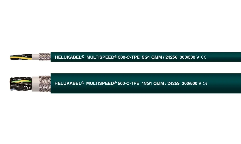 Thông tin kỹ thuật của cáp điều khiển MULTISPEED 500-C-TPE