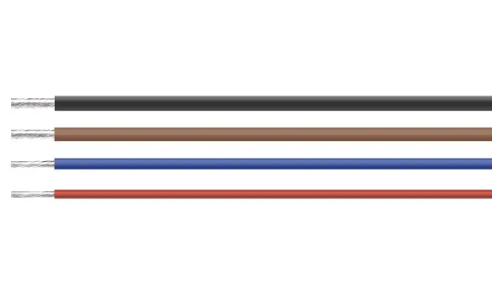 Single-core cable rated for temperatures up to 260°C: HELUFLON®-PTFE-5Y