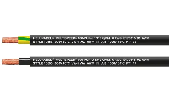 Cáp lõi đơn vỏ bọc PUR - MULTISPEED® 600-PUR -J/-O