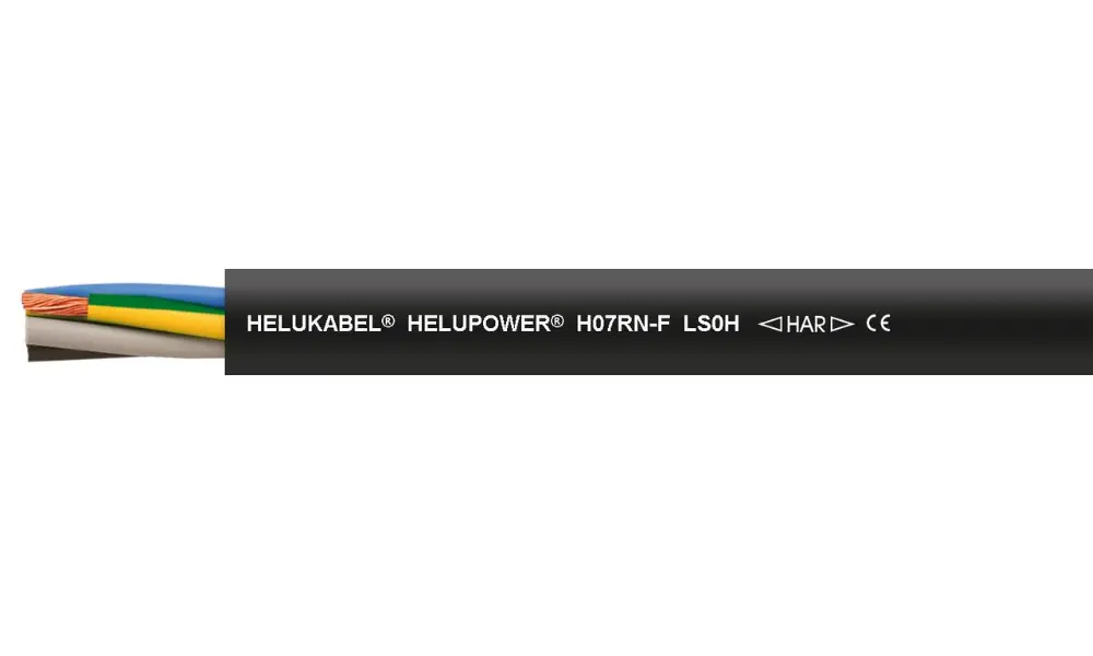 Dây cáp điện HELUPOWER® H07RN-F LS0H được làm từ vật liệu cao su đặc biệt