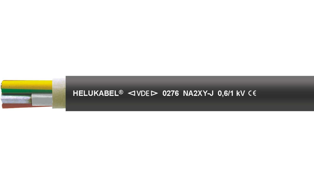 NA2XY aluminum conductor, XLPE-insulated cable