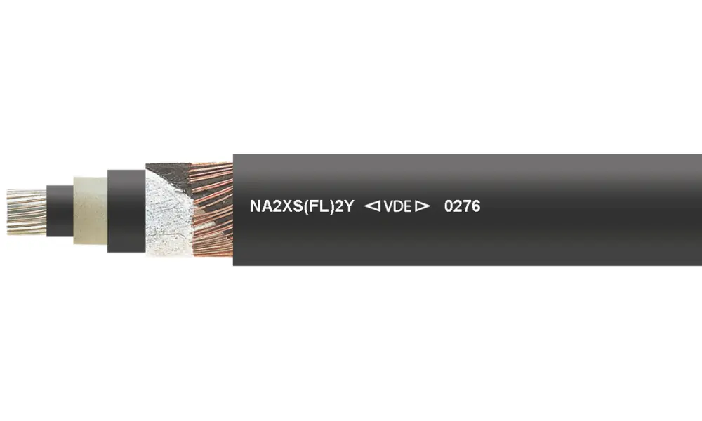 NA2XS(FL)2Y aluminum conductor, medium voltage cable