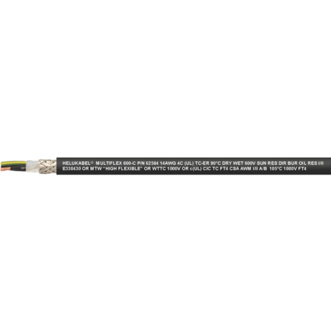4. Cáp điều khiển chịu dầu MULTIFLEX 600 / MULTIFLEX 600-C 