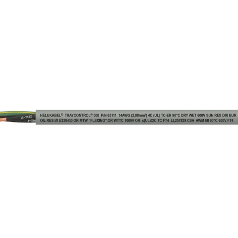 1. ECOLAB® certified control cable
