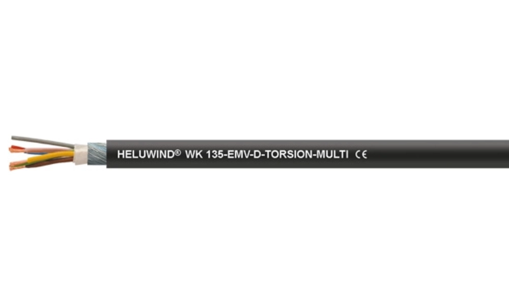 HELUWIND® WK 135-EMV-D-TORSION-MULTI torsion-rated cable for wind turbines