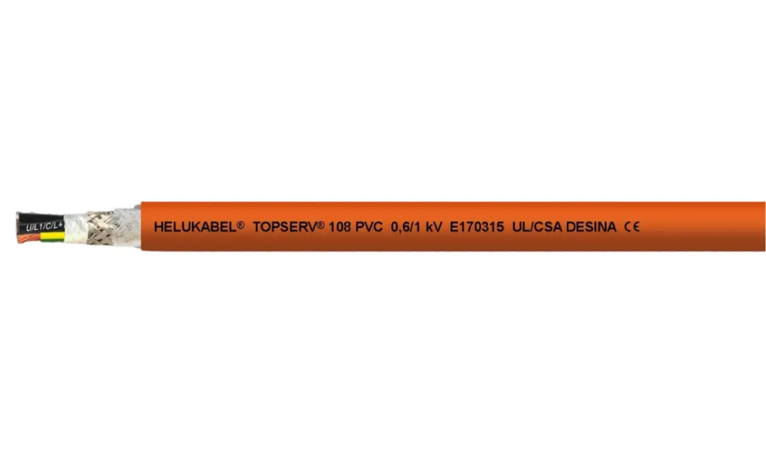 Dây cáp điều khiển TOPSERV® PVC được trang bị lớp chống nhiễu nhằm đảm bảo khả năng tương thích điện từ (EMC).