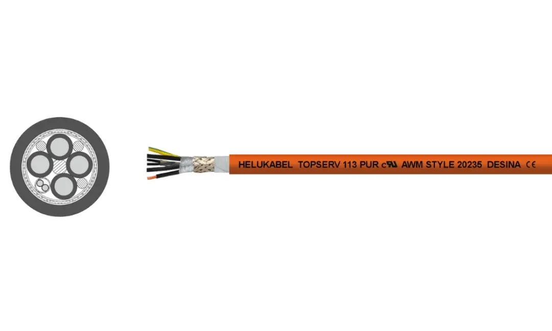 Dây cáp điều khiển và cấp nguồn động cơ servo TOPSERV® 113 PUR