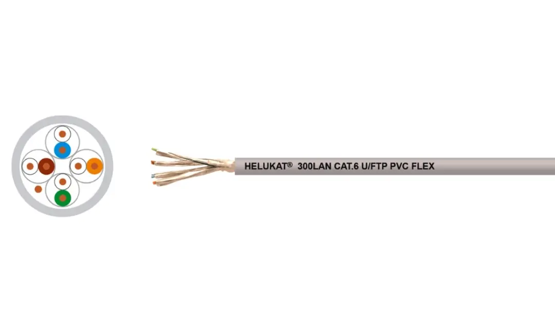 Cáp mạng LAN HELUKAT® 300 CAT.6 U/FTP PVC FLEX