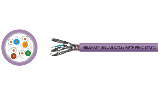 HELUKAT® 500 CAT.6A F/FTP FRNC STATIC LAN Cable