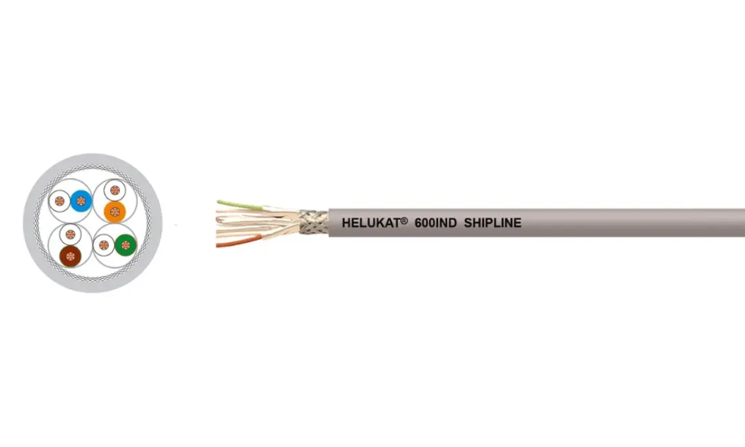HELUKAT® 600IND Cat 7 Shipline with excellent transmission characteristics,
