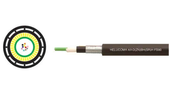 Cáp quang chống cháy HELUCOM® A/I-D(ZN)BH(SR)H 4 E9/125 FS90