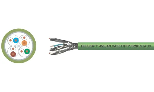 HELUKAT® 450 CAT.6 F/FTP FRNC STATIC LAN cable