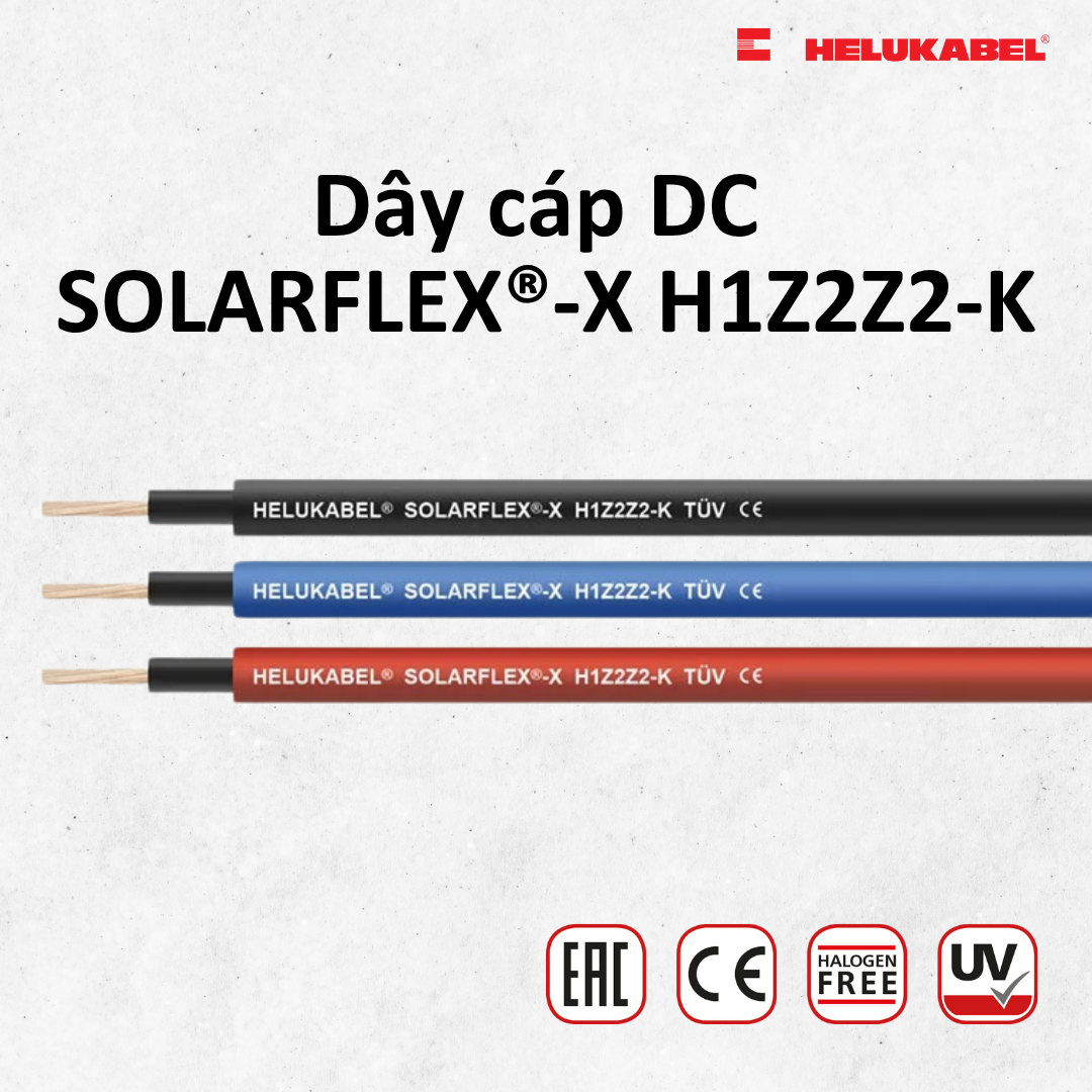 Ý nghĩa 3 màu cáp DC SOLARFLEX trong hệ thống quang điện 2