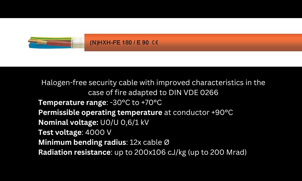 Cáp điều khiển chống cháy (N)HXH-FE 180/E 90