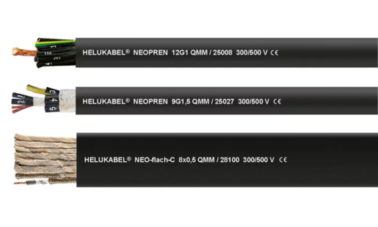 Some HELUKABEL cables for lifting applications