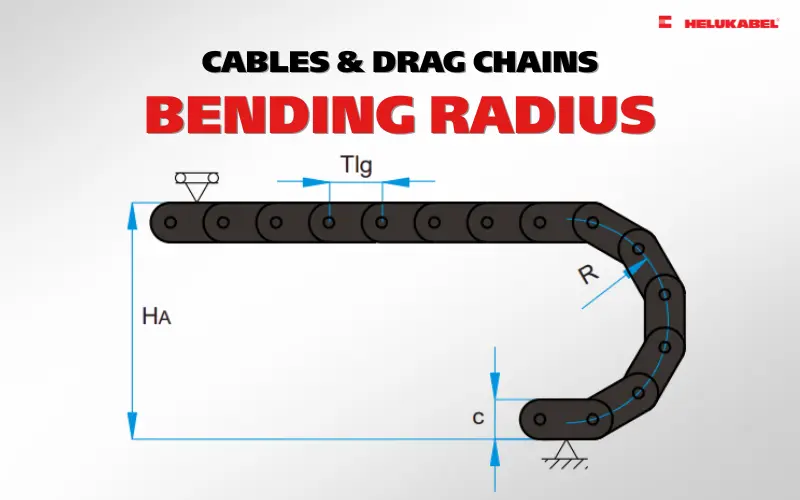 Ý nghĩa của bán kính uốn cong ở cáp điện và xích dẫn cáp