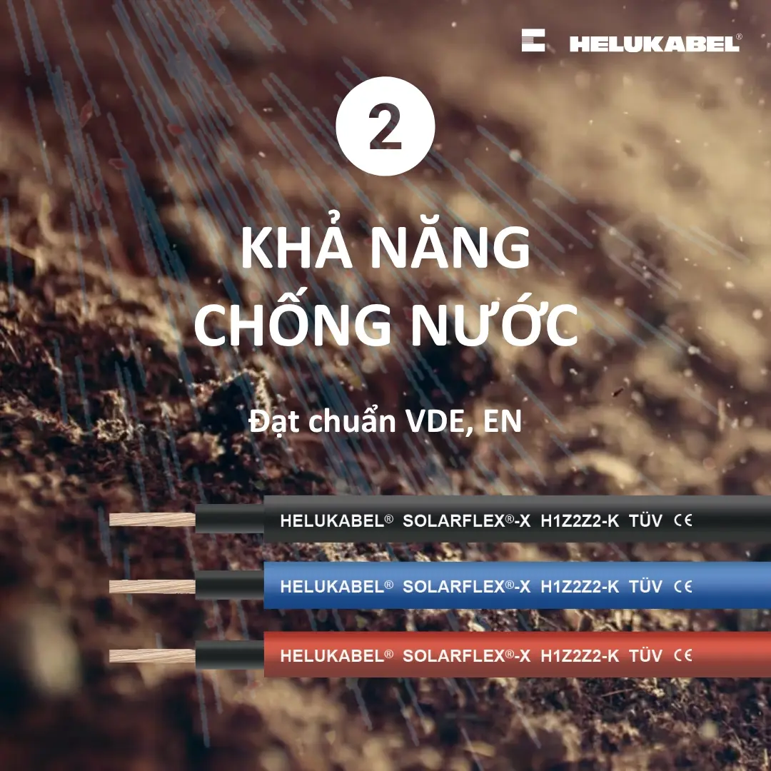 3 Yếu tố giúp SOLARFLEX có thể chôn trực tiếp - Yếu tố 2: Khả năng chống nước
