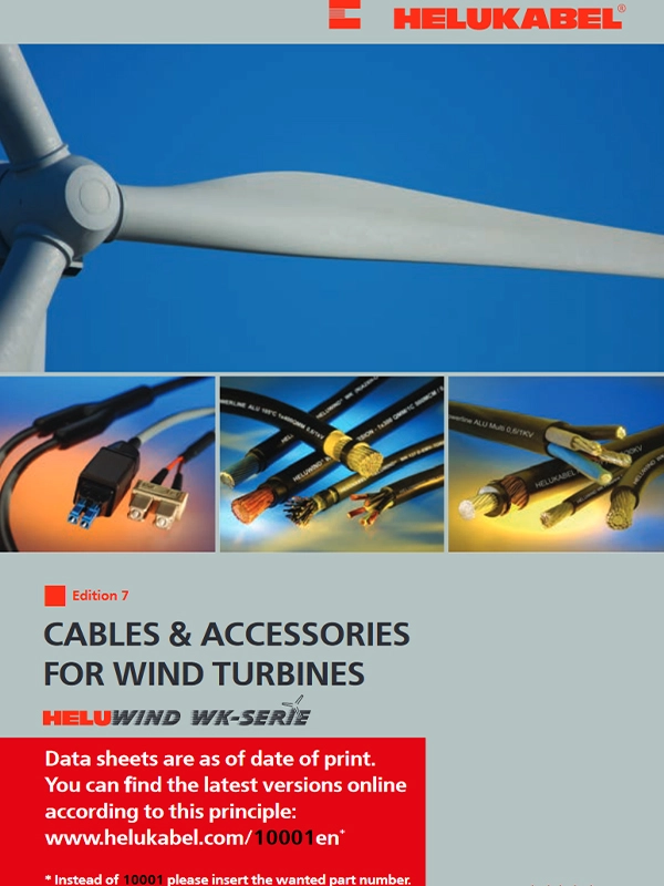 Cables and accessories for wind turbines