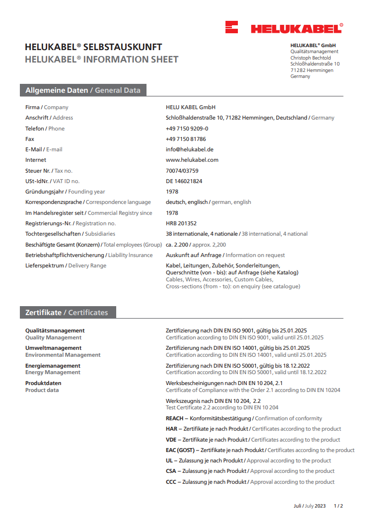 Informații privind fișele tehnice