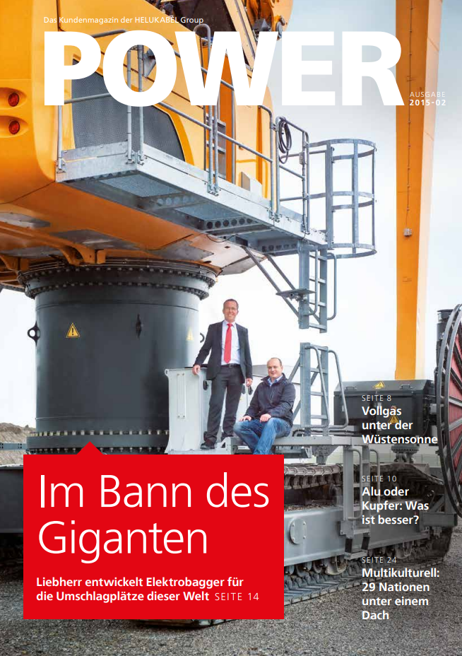 POWER #3 mit u.a. folgenden Themen: Alukabel, Elektrobagger, Steuerleitung, uvm.