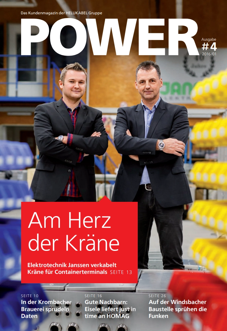 POWER #4 mit u.a. folgenden Themen: Automotive, Lichtwellenleiter, Industriekabel, uvm.